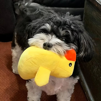 A 7-Piece Set of Puppy Sound Toys, Loose Plush Pet Chewing, Plush Fruit Snacks and Vegetable Puppy Toys, Suitable for Cute Playm